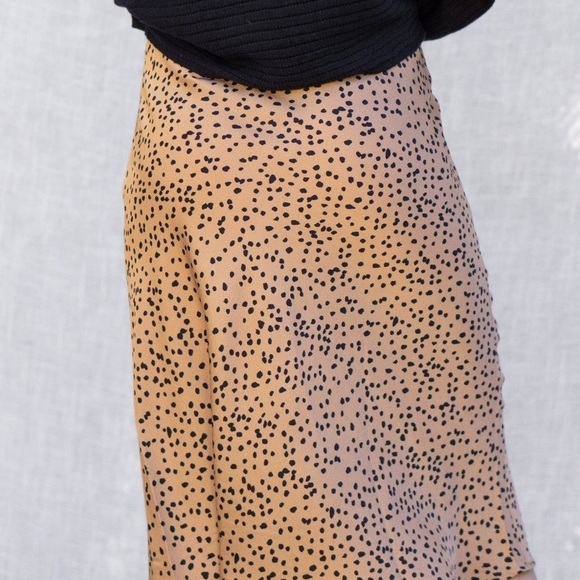 LIT boutique Satin print midi skirt - Picture 2 of 4